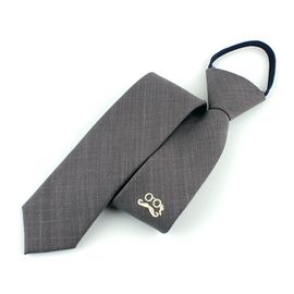  [MAESIO] GNA4218 Pre-Tied Neckties 5.5cm _ Mens ties for interview, Zipper tie, Suit, Classic Business Casual Necktie